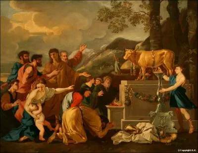 Dans aucune ferme je ne l'ai trouv ! Ce jeune taureau voque les dieux gyptiens Hathor, une vache, et Apis, un taureau.