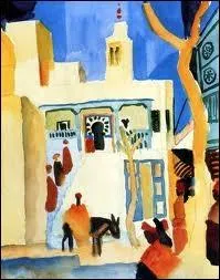 Qui a peint  Vue d'une mosque  ?