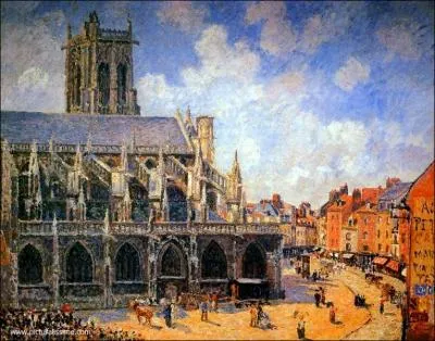 Qui a reprsent  L'glise St Jacques de Dieppe  ?