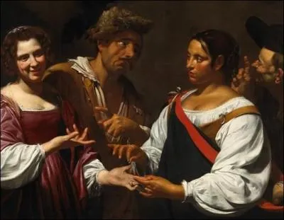 La diseuse de bonne avanture, c. 1620