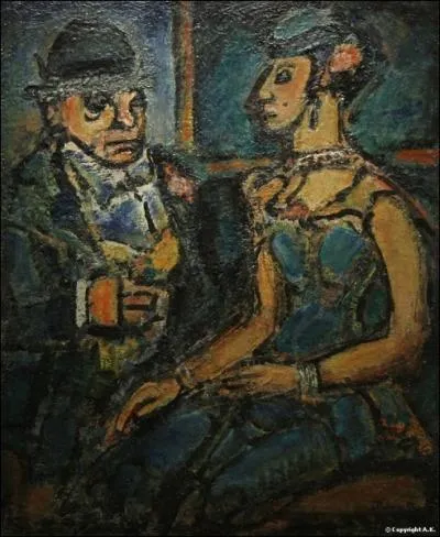 Grant de cirque avec une saltimbanque, 1941