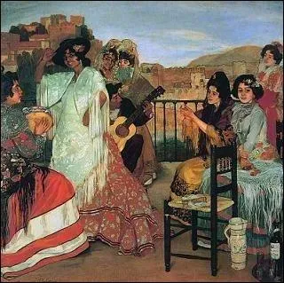 Bal gitan sur une terrasse de Grenade, 1903