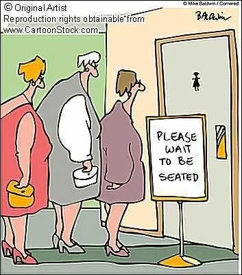 L'inconvnient de ce mtier : si vous avez une envie pressante, vous devez vous retenir trs longtemps avant de pouvoir accder aux toilettes (sinon, quelqu'un aura une douche surprise... )