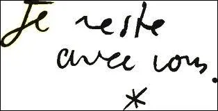 Sur la tombe de ce pote, on peut lire cette pitaphe :  Je reste avec vous.   De qui s'agit-il ?