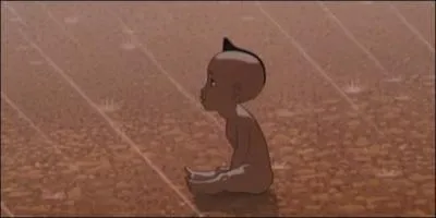 C'est un petit Africain trs intelligent qui s'occupe de son village.