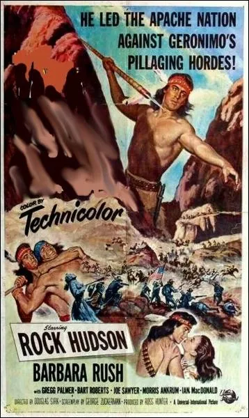 Western amricain de Douglas Sirk sorti en 1954, avec Rock Hudson, Barbara Rush, Greg Palmer ... .