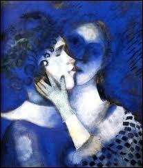 Qui a peint   Les amoureux en bleu   ?