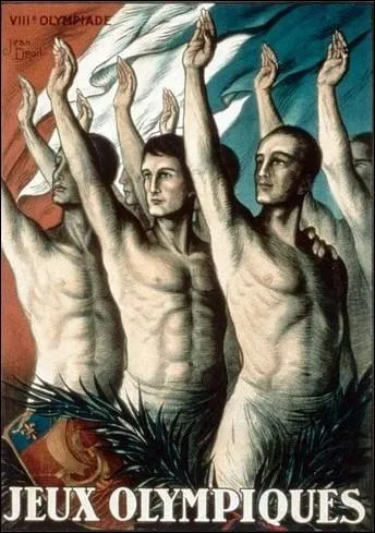 Le bras bien lev, on pourrait penser  autre chose, mais non ce sont pour les J. O. de 1924  ...