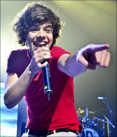 Lors d'un concert du Up All Night tour, les boys se sont changs leurs vtements, Harry portait ceux de...