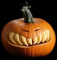 Voici un trs bel exemple de potiron sculpt, o tout le charme est dans... ?