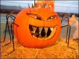 Ce potiron-ci ajoute au caractre effrayant de son sourire dentu, par l'apport... ?