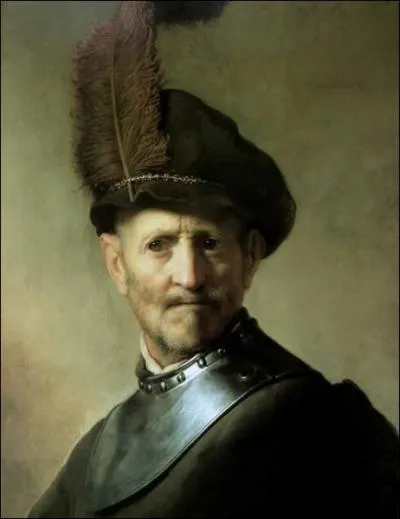 Homme avec gorgerin et chapeau  plume, 1630