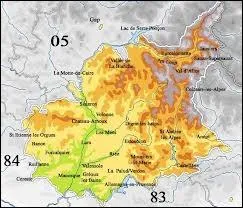 Quelle ville est situe dans le dpartement des Alpes-de-Hautes-Provence ?