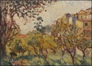 Qui a peint  Village dans la montagne  ?