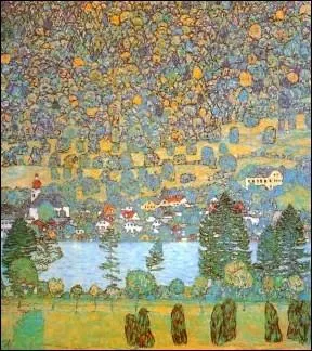 Qui a peint  Versant de montagne  Unterach  ?