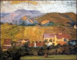 Qui a peint  Village dans les montagnes  ?