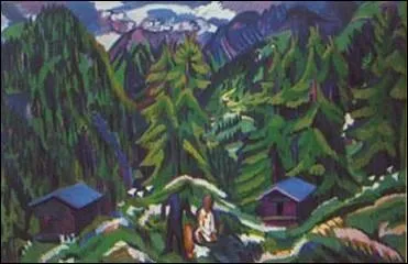 Qui a peint  Paysage de montagne  ?