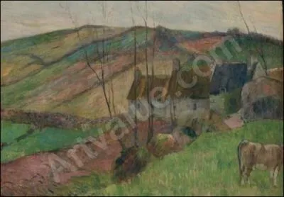 Qui a peint  Chaumires au flanc de la montagne Sainte Marguerite  ?