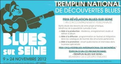 Chaque anne en novembre, plus de 130 manifestations sont organises pour le festival qui invite  de nouvelles rencontres autour du blues. Rendez-vous  Mantes-en-Yvelines dans la rgion :