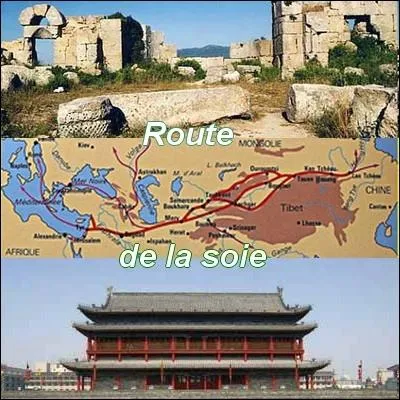 Dsignant un rseau ancien de routes commerciales entre l'Asie et l'Europe, la   Route de la Soie   fut supplante par la voie maritime  partir de quel sicle ?