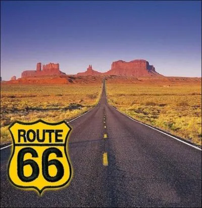 Traversant les Etats-Unis d'est en ouest, la mythique   Route 66   longue de prs de 4000 Km et traversant 8 tats allait de Chicago  ... .
