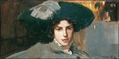 Maria coiffe d'un chapeau
