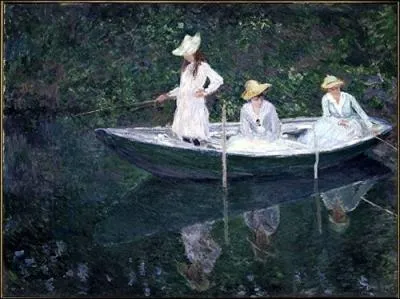 Qui a peint La barque  Giverny ?