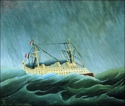 Qui a peint bateau dans une tempte ?
