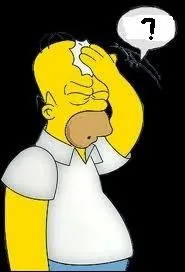 Que dit le plus souvent Homer quand il arrive quelque chose ?