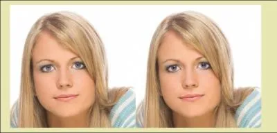 Vous prfrez le portrait de droite, non ?  cause d'un petit dtail qui la rend plus belle, c'est a ? Mais dites-moi, qu'est-ce que c'est ?