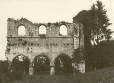 A Chantecorps, , quelles est cette abbaye fonde en 1119 par Giraud de Salles, dont il reste aujourd'hui ces romantiques ruines prs d'un beau plan d'eau ?