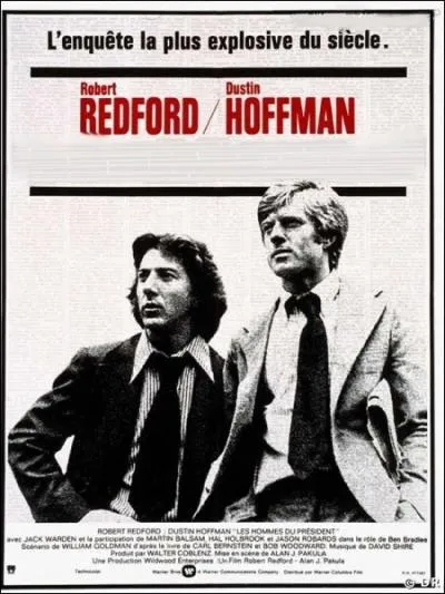Thriller amricain inspir de la vritable enqute de deux reporters du  Washington Post  , ralis par Alan J. Pakula en 1976 avec Dustin Hoffman, Robert Redford, Jack Warden ... .
