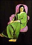 Voici une toile titre  Laurette en robe verte sur fond noir  par l'artiste, lequel est ?