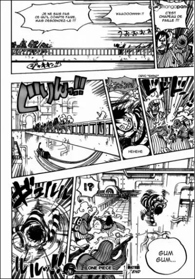 Luffy fait une technique dans les scans , laquelle ?