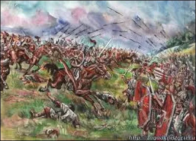 Quelle grande victoire remporte-t-il en 451, repoussant l'armée d'Attila hors de Gaule ?