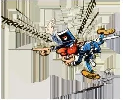 Comment s'appelle ce policier, qui en veut toujours  Gaston ?