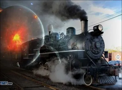 Un train lectrique roule  120 km/h en direction du nord. Le vent souffle  50km/h vers l'ouest. Dans quelle direction se dplace la fume ?