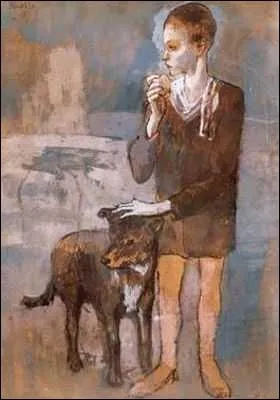 Qui a peint Garon et chien ?