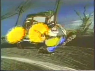 Dans 'Les martiens sont l�', qui est en r�alit� le fameux martien aper�u par le camionneur ?