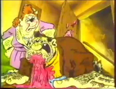 Dans 'Le vomi', que dit l'homme saoul  sa femme ?