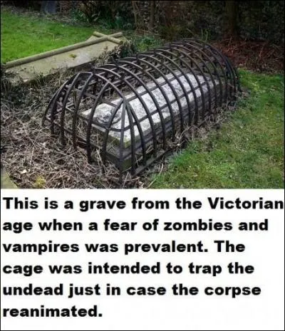 Est-ce vrai ? Est-ce faux ? Voici la faon dont autrefois on enterrait les supposs vampires et zombies, afin de les empcher de revenir  la surface de la terre ?
