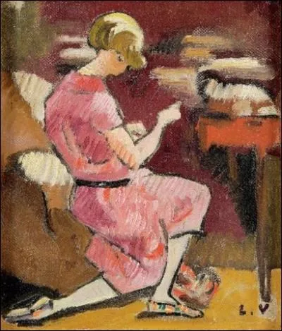 Qui a peint Jeune femme  la robe rose ?