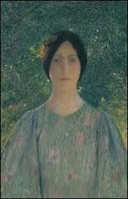 Qui a peint Jeune femme  la robe fleurie ?