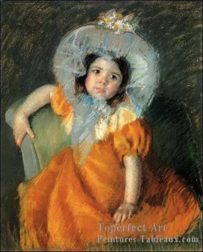 Qui a peint Enfant en robe orange ?