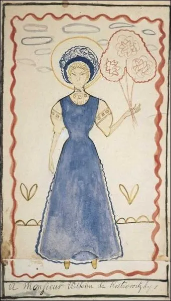 Qui a peint Femme  la robe bleue ?