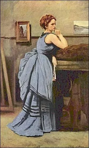 Qui a peint Femme  la robe bleue ?