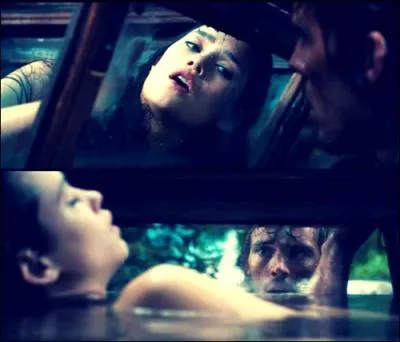 Pourquoi l'homme bloque-t-il le couvercle l'aquarium dans lequel est enferme la sirne ?