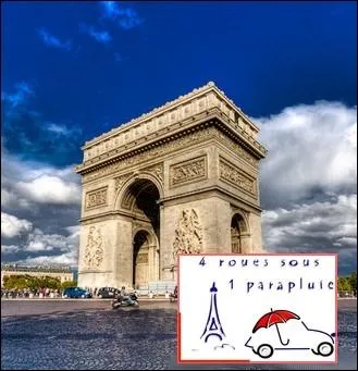   Quatres roues sous un parapluie   est un oprateur de voyages qui propose une visite guide de Paris  bord de quel clbre modle de voiture ?