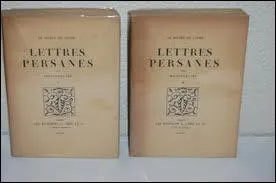 Qui a crit  Les lettres persanes  ?