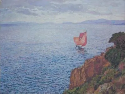 La voile rouge, Cap Bnat, 1917